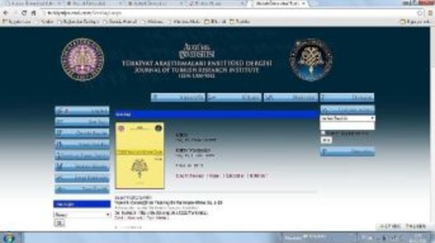 Atat&uuml;rk &Uuml;niversitesi T&uuml;rkiyat Araştırmaları Enstit&uuml;s&uuml; Dergisi&rsquo;nin Web Sayfası Yenilendi