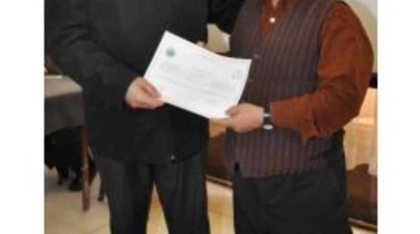 Aksaray'da 250 &Ccedil;ift&ccedil;i Sertifika Aldı