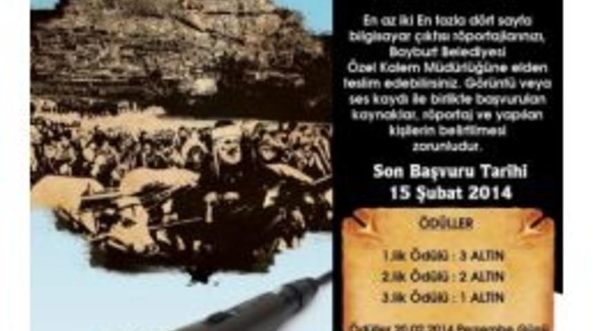 Kurtuluşa &Ouml;zel Başlatılan R&ouml;portaj Yarışması, 15 Şubat&rsquo;ta Sona Eriyor