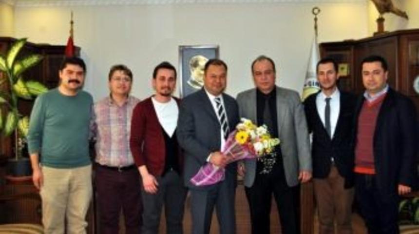 &Ccedil;ine Belediyespor&rsquo;dan Başken Din&ccedil;er&rsquo;e Ziyaret