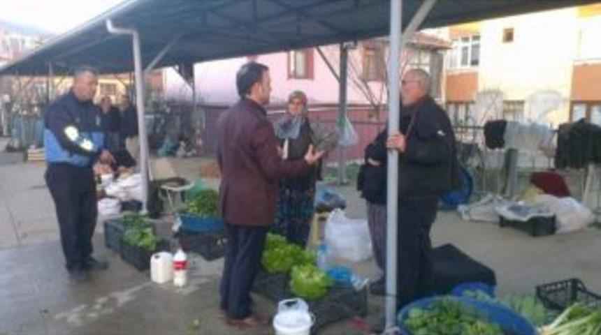 Başkan Muhsin Yavuz Pazarcı Esnafını Gezdi