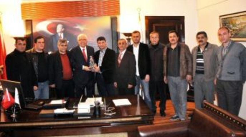 Madenciler&rsquo;den Başkan Halil Posbıyık&rsquo;a Ziyaret