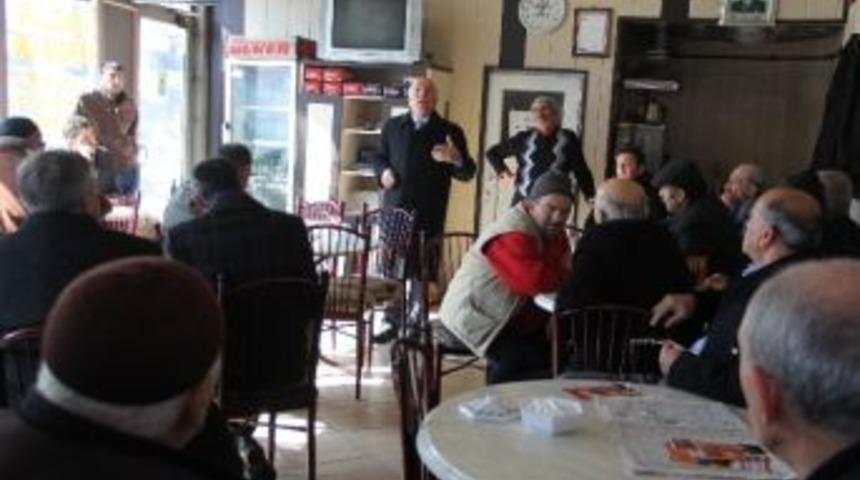 Erzurum B&uuml;y&uuml;kşehir Belediye Başkan Adayı Sekmen, Paland&ouml;ken İl&ccedil;esinde Halkla Buluştu