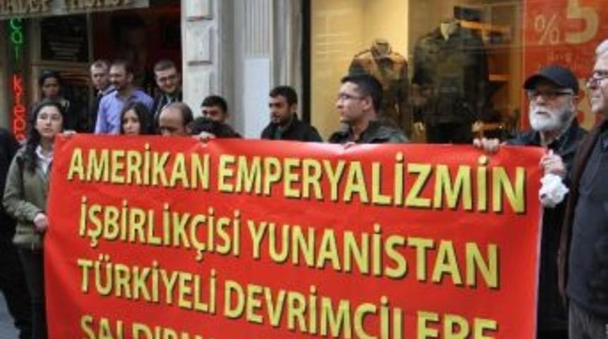 Yunanistan Başkonsolosluğu &Ouml;n&uuml;nde Eylem