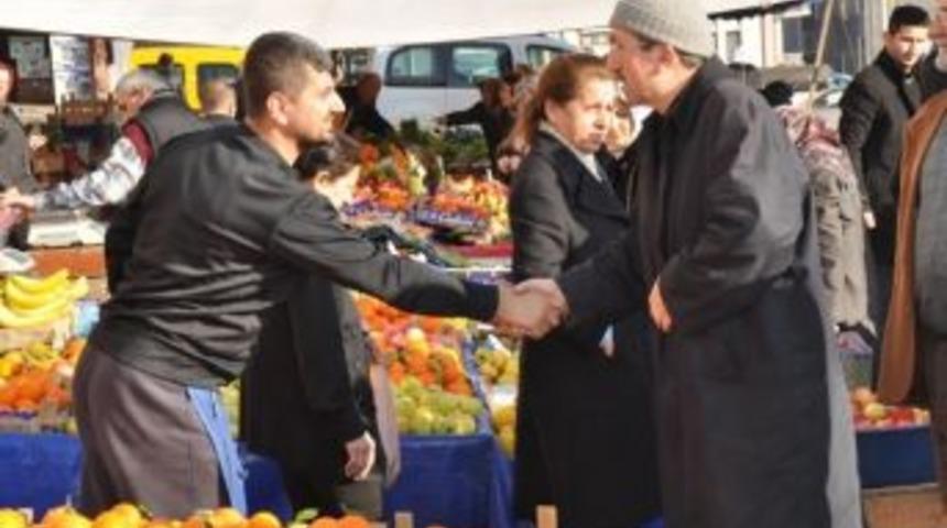 Başkan Vergili&rsquo;ye Pazarcı Esnafından B&uuml;y&uuml;k Destek