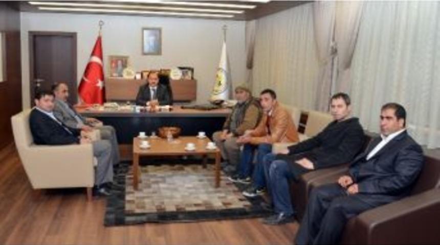 Ata&ccedil;&rsquo;tan Alaca Belediye Başkanı Eyvaz&rsquo;a Ziyaret