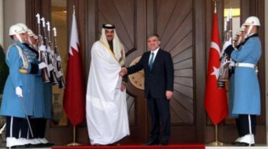 Katar Emiri Şeyh Tamim Bin Hamad Al Thani &Ccedil;ankaya K&ouml;şk&uuml;'nde