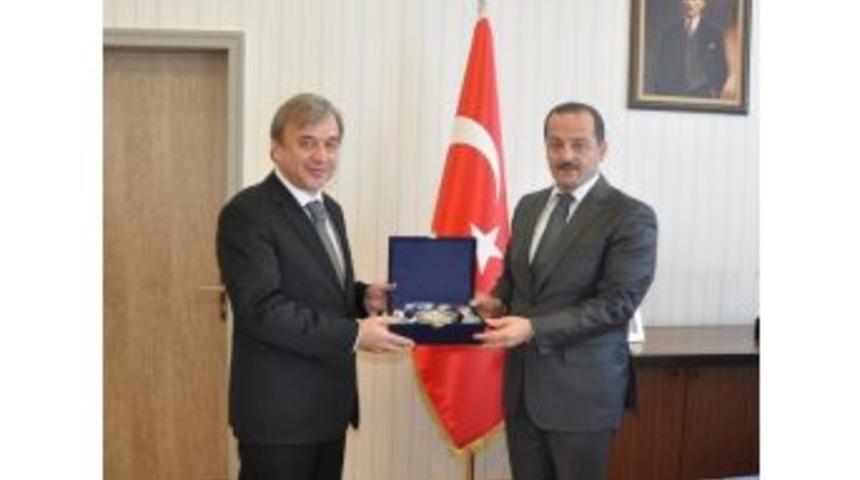 Emniyet M&uuml;d&uuml;r&uuml; Durmaz&rsquo;ın Veda Ziyareti