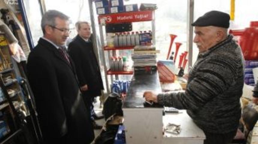 Başkan K&ouml;şker K&uuml;&ccedil;&uuml;k Sanayi Esnafını Ziyaret Etti