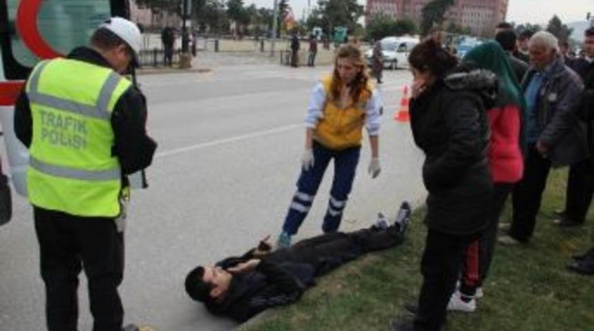 Samsun'da Trafik Kazası: 1 Yaralı