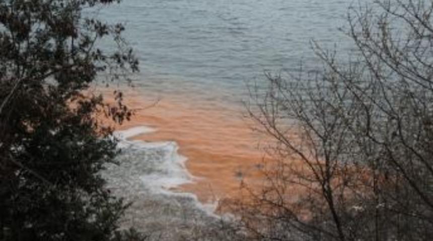 Zonguldak'ta Deniz Kızıla Boyandı