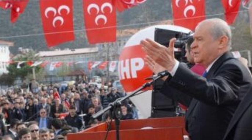 Mhp Lideri Bah&ccedil;eli Fethiye'de Se&ccedil;im B&uuml;rosu A&ccedil;ılışına Katıldı