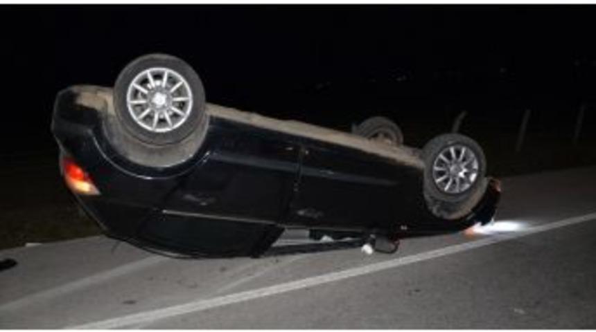 Otomobil Takla Attı: 3 Yaralı