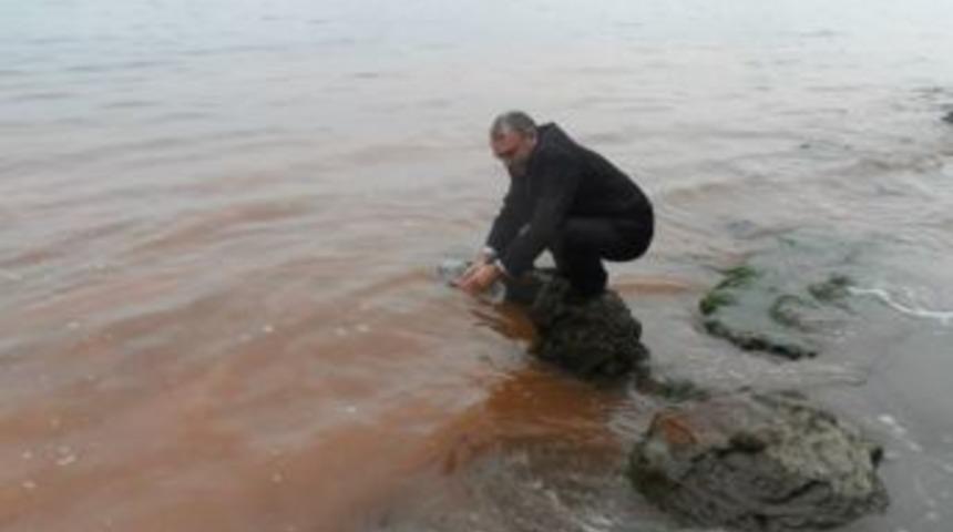 Alaplı'da Karadeniz Kızıl renge boyandı