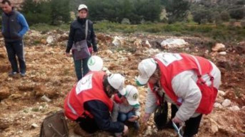 Urla&rsquo;da Engelsiz Y&uuml;rekler Hatıra Ormanı&rlm;na Fidan Dikti