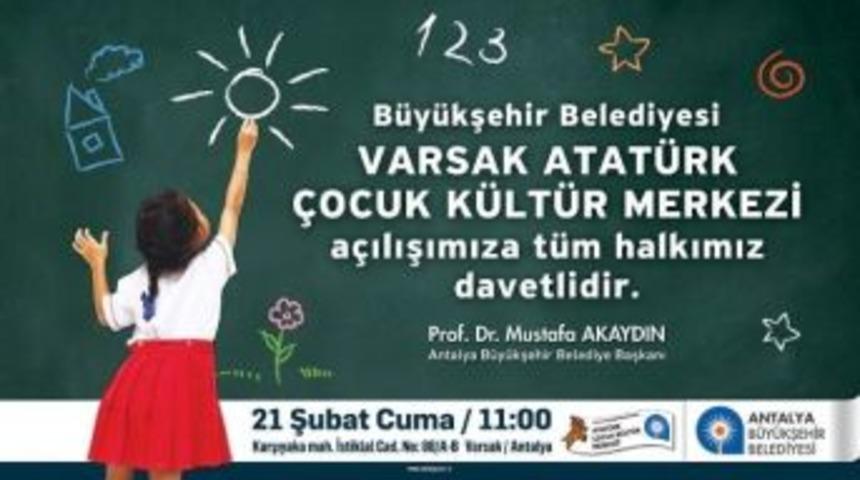 B&uuml;y&uuml;kşehirden Varsak&rsquo;a K&uuml;lt&uuml;r Merkezi
