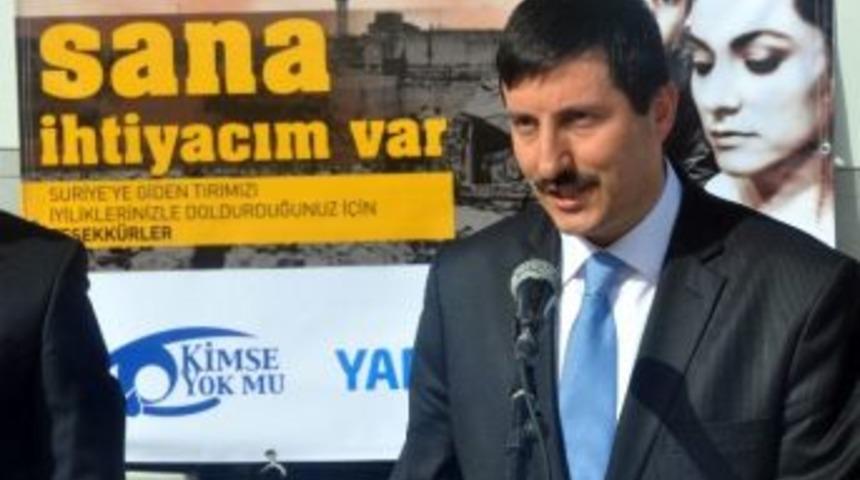 Suriyeliler İ&ccedil;in 9 Tır Dolusu Yardım Bolu'dan Yola &Ccedil;ıktı