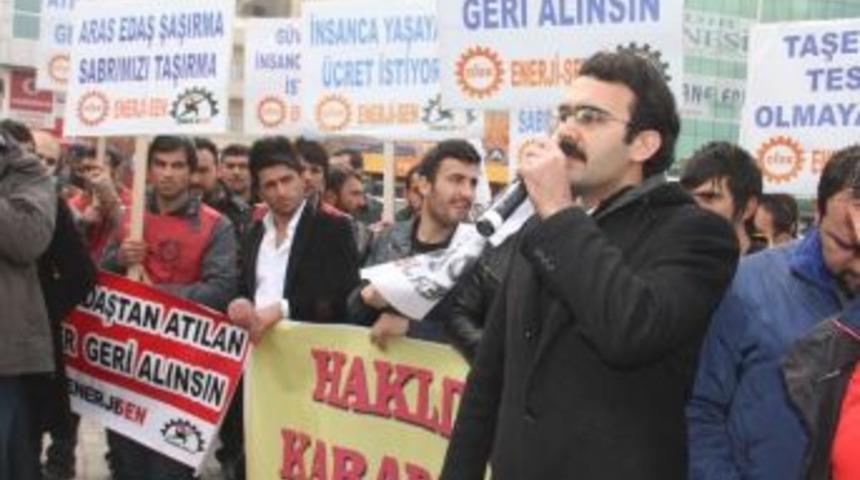 Iğdır&rsquo;da İşten &Ccedil;ıkarılan Aras Edaş İş&ccedil;ileri İ&ccedil;in Eylem