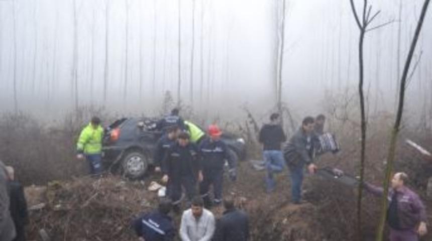 Otomobil Şarampole U&ccedil;tu: 1 Yaralı
