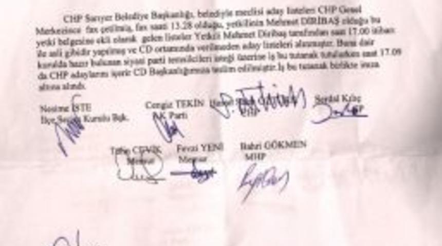 Chp Sarıyer&rsquo;de B&uuml;y&uuml;k Tehlike