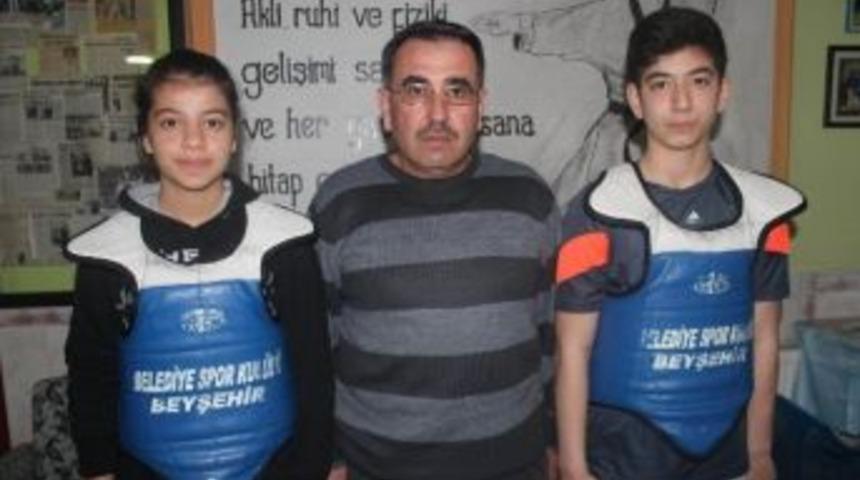 Beyşehirli Liseli Tekvandocuların Hedefi T&uuml;rkiye Şampiyonluğu