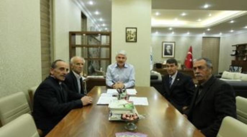 Muhtar Uzun&rsquo;dan Başkan Sakallı&rsquo;ya Ziyaret