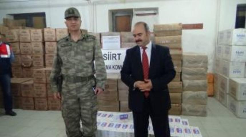 Siirt'te 5 Milyon Lira Değerinde Ka&ccedil;ak Sigara Ele Ge&ccedil;irildi