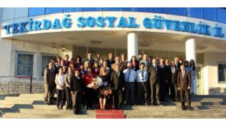 Tekirdağ Sgk&rsquo;dan, Emekli Olan Personeline Veda T&ouml;reni