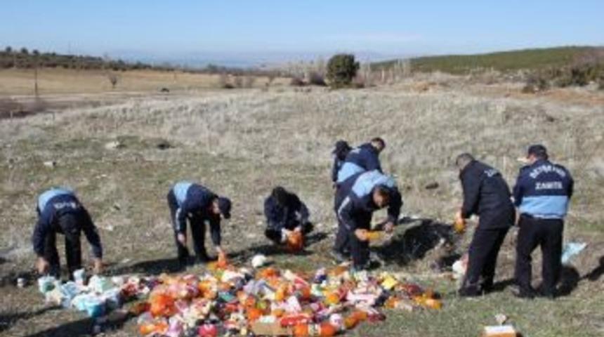Bozuk &Uuml;r&uuml;nler Yakılarak İmha Edildi