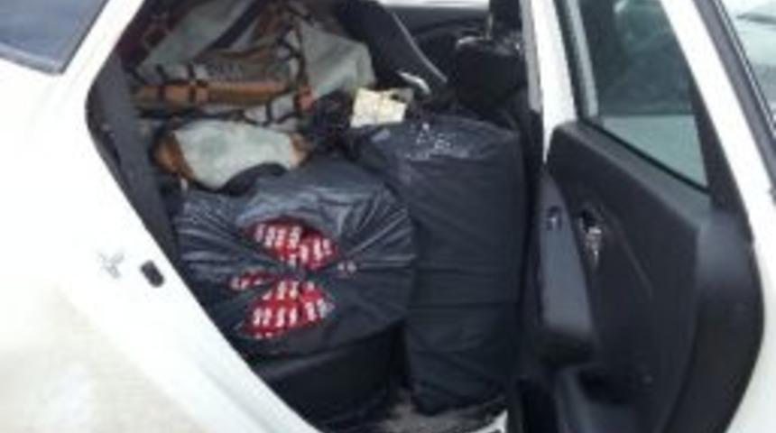 Erzurum&rsquo;da 6 Bin 60 Paket Ka&ccedil;ak Sigara Ele Ge&ccedil;irildi