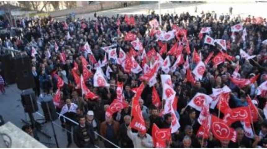 Mhp Lideri Devlet Bah&ccedil;eli Mucur İl&ccedil;esinde