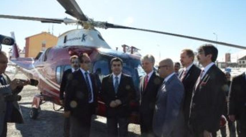 Vali D&uuml;zg&uuml;n, Avusturya B&uuml;y&uuml;kel&ccedil;isi W&ouml;lfer&rsquo;le Erciyes&rsquo;i Havadan İnceledi