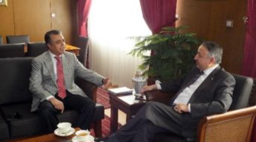 Azizoğlu&rsquo;ndan Afganistan B&uuml;y&uuml;kel&ccedil;isi Jayhoon&rsquo;a Ziyaret