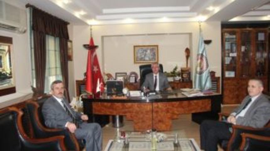 Kırklareli İl Emniyet M&uuml;d&uuml;r&uuml; Akay&rsquo;dan Başkan &Ccedil;ağlayan&rsquo;a Ziyaret