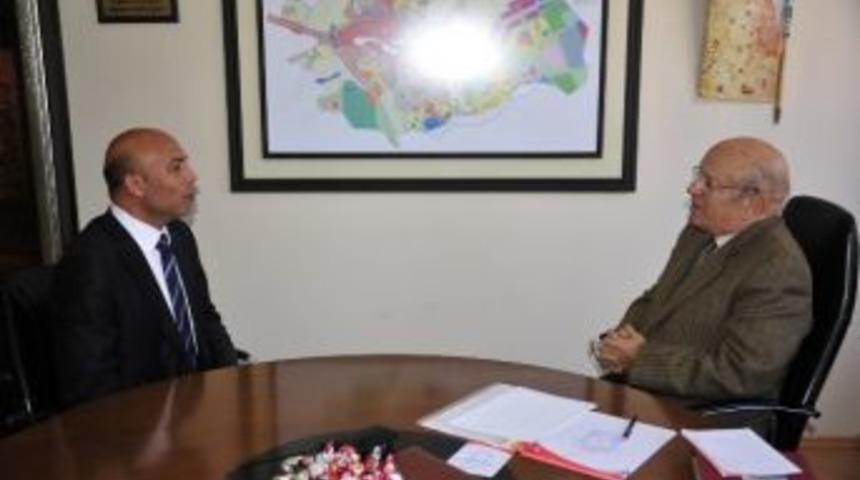 Emniyet M&uuml;d&uuml;r&uuml; Şahne&rsquo;den Başkan Uğurlu&rsquo;ya Ziyaret