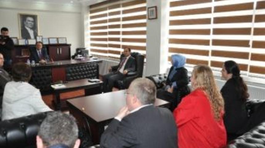 Bayan Muhtar Adayları &Ccedil;erkezk&ouml;y Kaymakamı Kubilay&rsquo;ı Ziyaret Etti