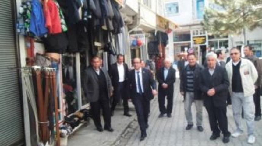 Başkan Adayı Mustafa &Ccedil;&ouml;l'&uuml;n Esnaf Ziyareti