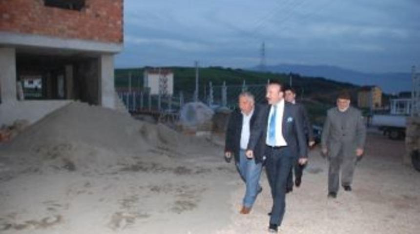 Başkan Doğan Yapımı Devam Eden Kur'an Kursu Binasında İncelemelerde Bulundu