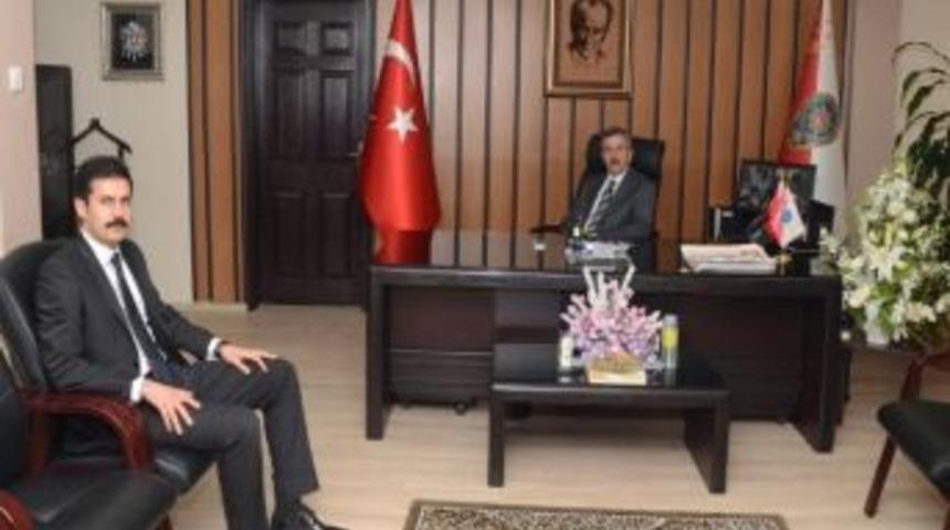 Kof&ccedil;az Kaymakamı İlidi&rsquo;den İl Emniyet M&uuml;d&uuml;r&uuml; Akay&rsquo;a Ziyaret