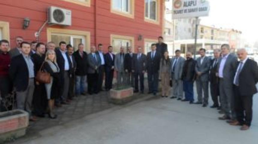 Nevzat &Ccedil;imenoğlu Alaplı TSO'yu ziyaret etti