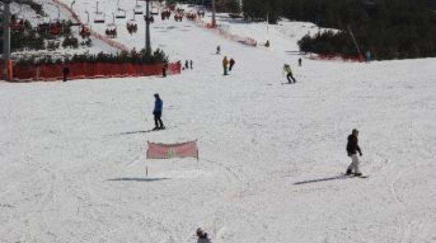 Paland&ouml;ken&rsquo;de G&uuml;neşli Havada Kayak Keyfi