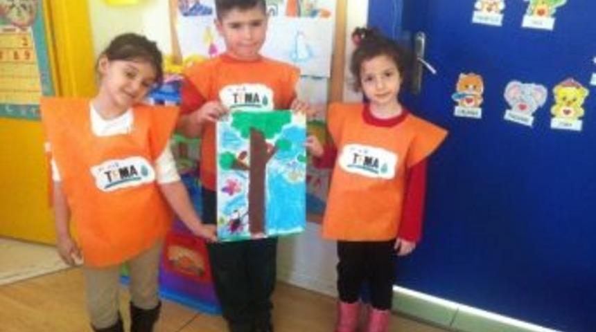 Gkv&rsquo;li Minikler Yaşanabilir D&uuml;nya İ&ccedil;in Kolları Sıvadı