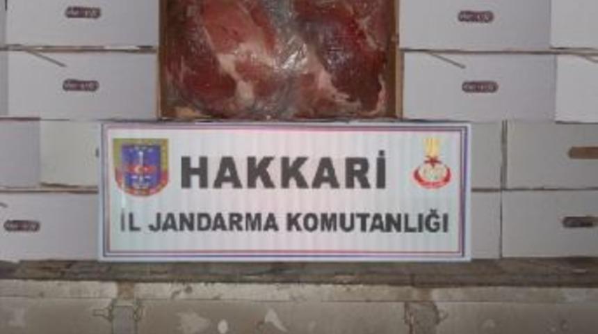 Hakkari&rsquo;de 2 Ton 40 Kilo Ka&ccedil;ak Et Yakalandı