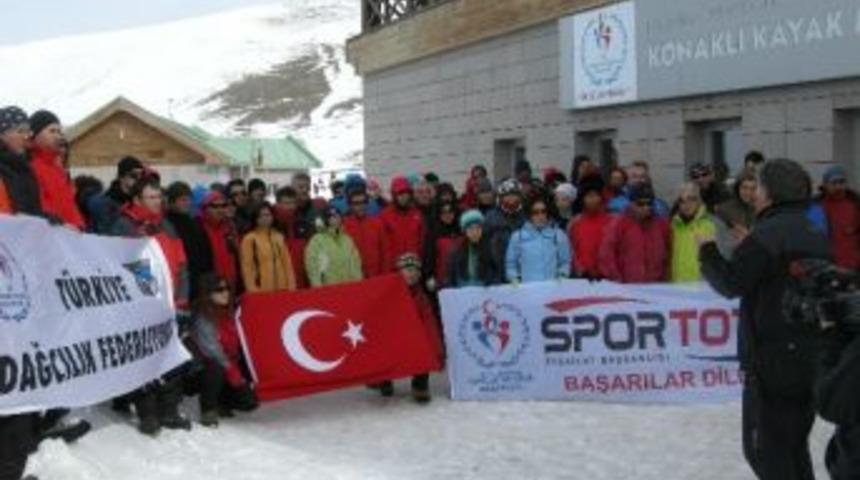 T&uuml;rkiye Dağcılık Federasyonu Kış Gelişim Eğitimi Başladı