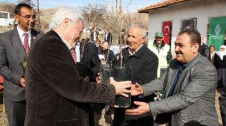 Başkan Tanık&rsquo;tan K&ouml;ylere 5 Bin Badem Fidanı
