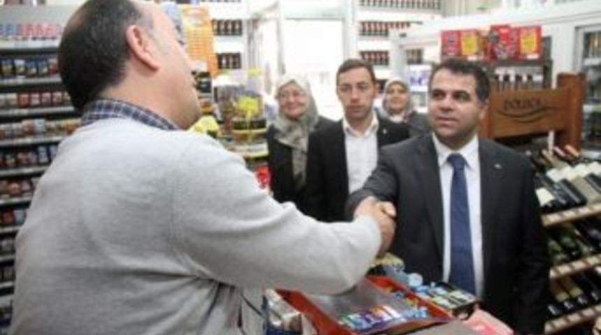 Başkan Aksoy, Se&ccedil;im Gezilerinde