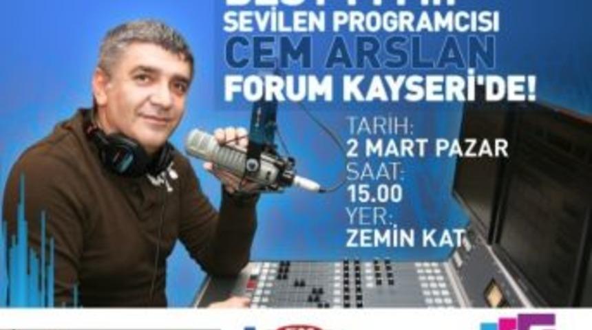 Cem Arslan Forum Kayseri'ye Geliyor