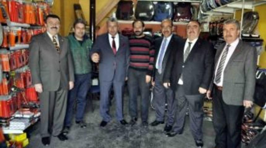 Mhp&rsquo;li Başkan Adayları Yeni Sanayi Esnafını Ziyaret Etti