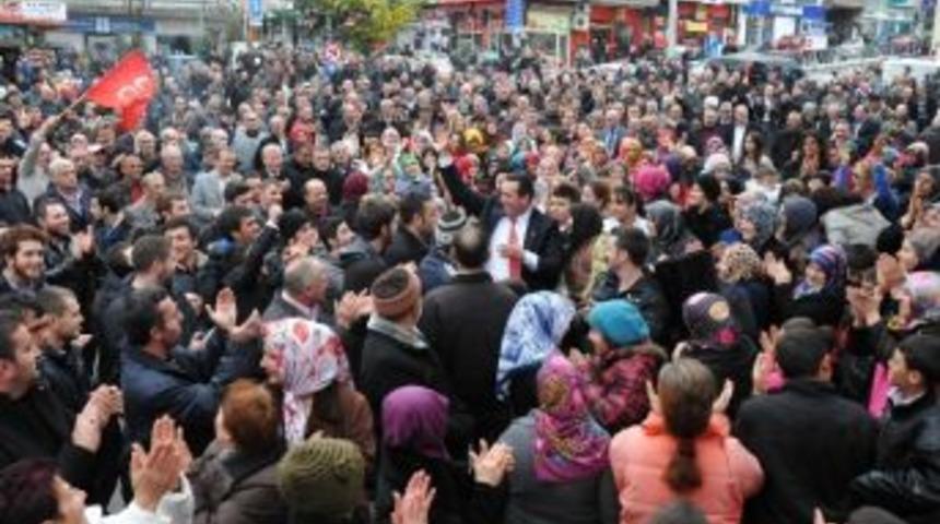 Mhp Ak&ccedil;akoca Se&ccedil;im B&uuml;rosu A&ccedil;ılışı Ş&ouml;len Havasında Ger&ccedil;ekleşti