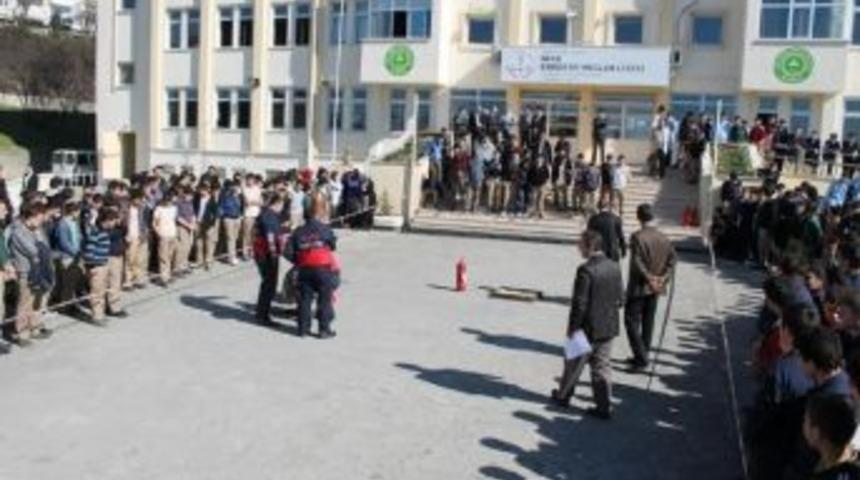 Alaplı Eml'de Yangın S&ouml;nd&uuml;rme Tatbikatı
